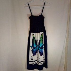 India Boutique Butterfly Spaghetti Strap D…